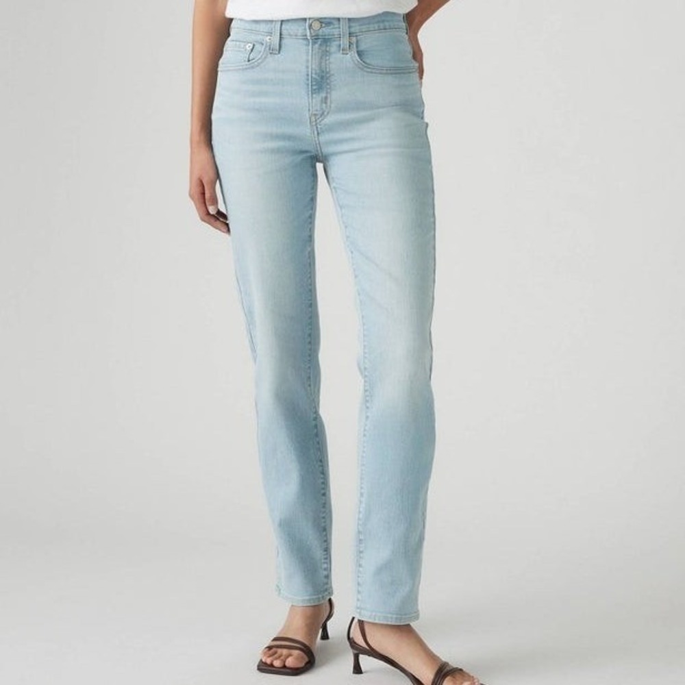 Levis 511 Slim Fit Jeans Light Wash Blue Denim 5-Pocket Styling
